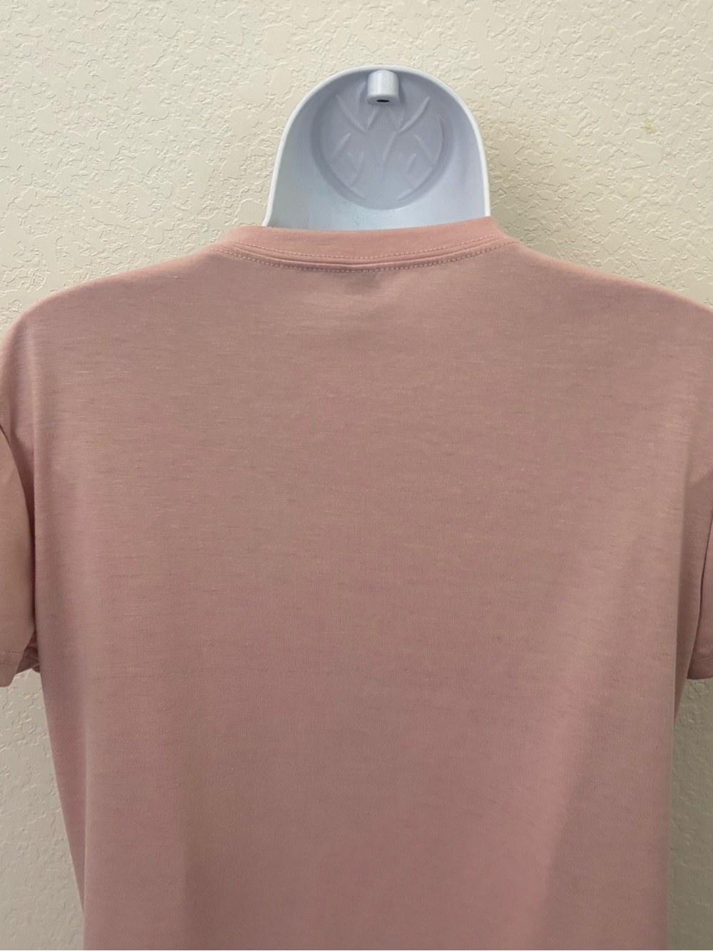 Droimp Ladies Womens Size M Pink Short Sleeve Shirt Pullover Blush Top - Picture 6 of 7